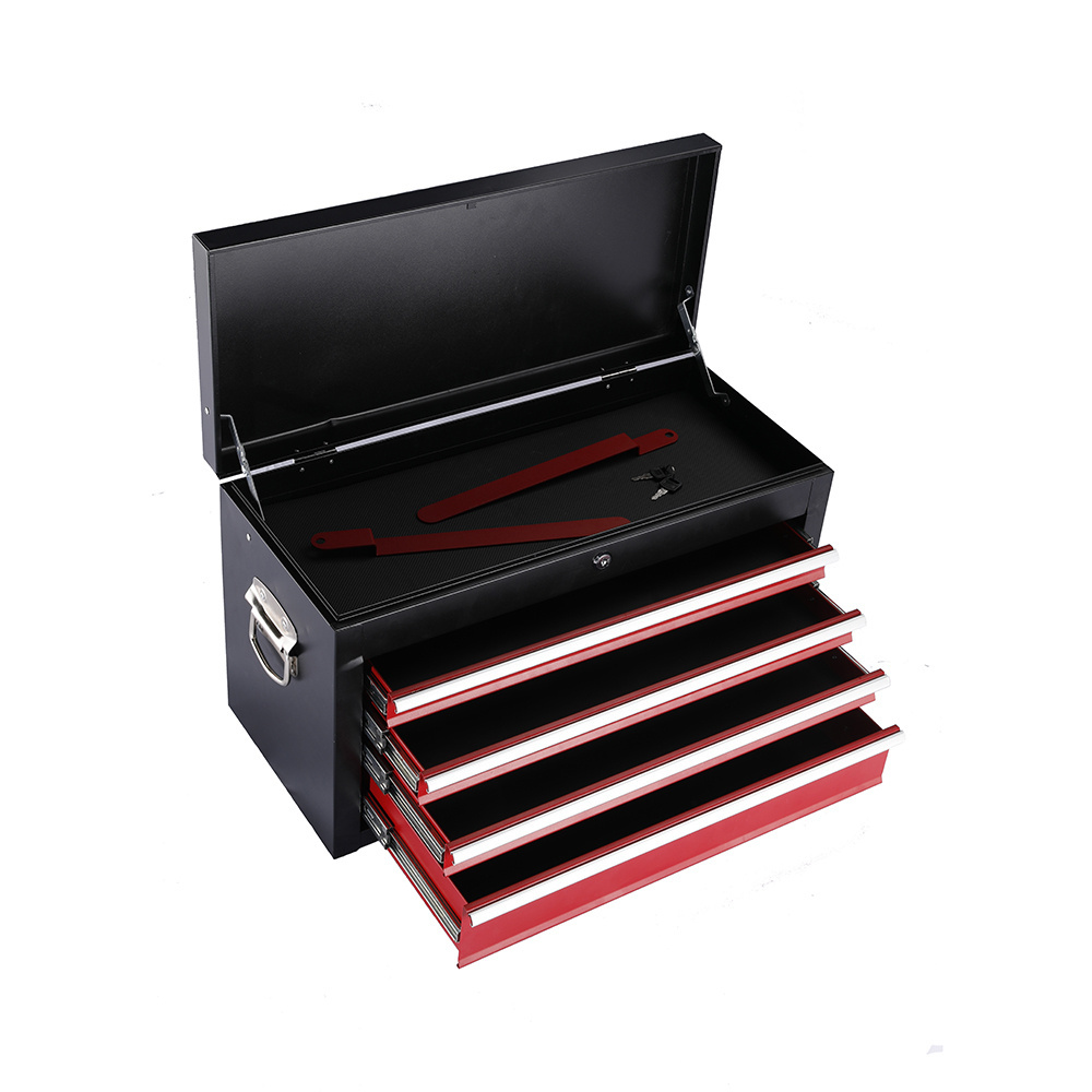 Factory Price Metal Tool Box Cantilever Folding Red Storage Box 3 Layer Multifunction Steel Tool Box