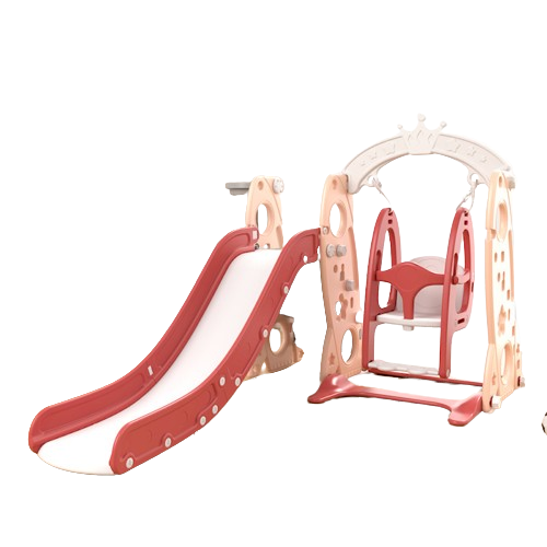 Wholesale Outdoor Indoor Playground Plastic HDPE 3 in 1 Combination Children Slide and Swing Sides Swing Set Toddler