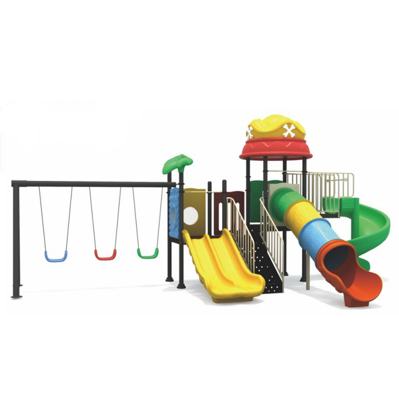 Wholesale Amusement Park Equipment Seesaw Swing Frame Outdoor Playground Kids Swing And Slide Playground For Preschoolers