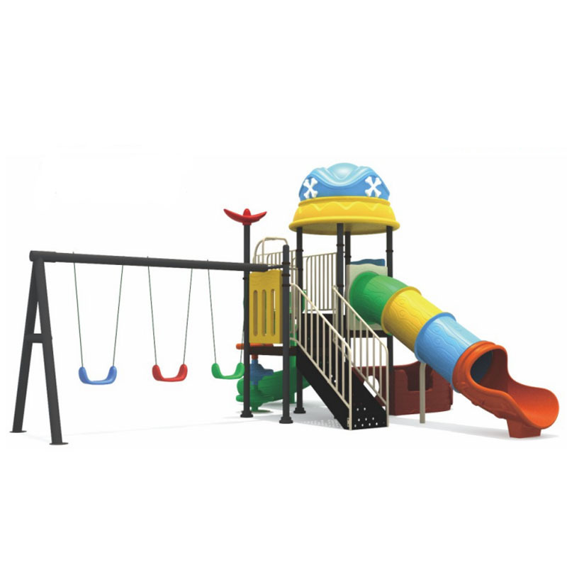 Wholesale Amusement Park Equipment Seesaw Swing Frame Outdoor Playground Kids Swing And Slide Playground For Preschoolers