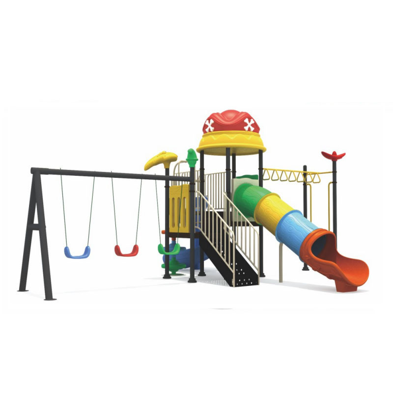 Wholesale Amusement Park Equipment Seesaw Swing Frame Outdoor Playground Kids Swing And Slide Playground For Preschoolers