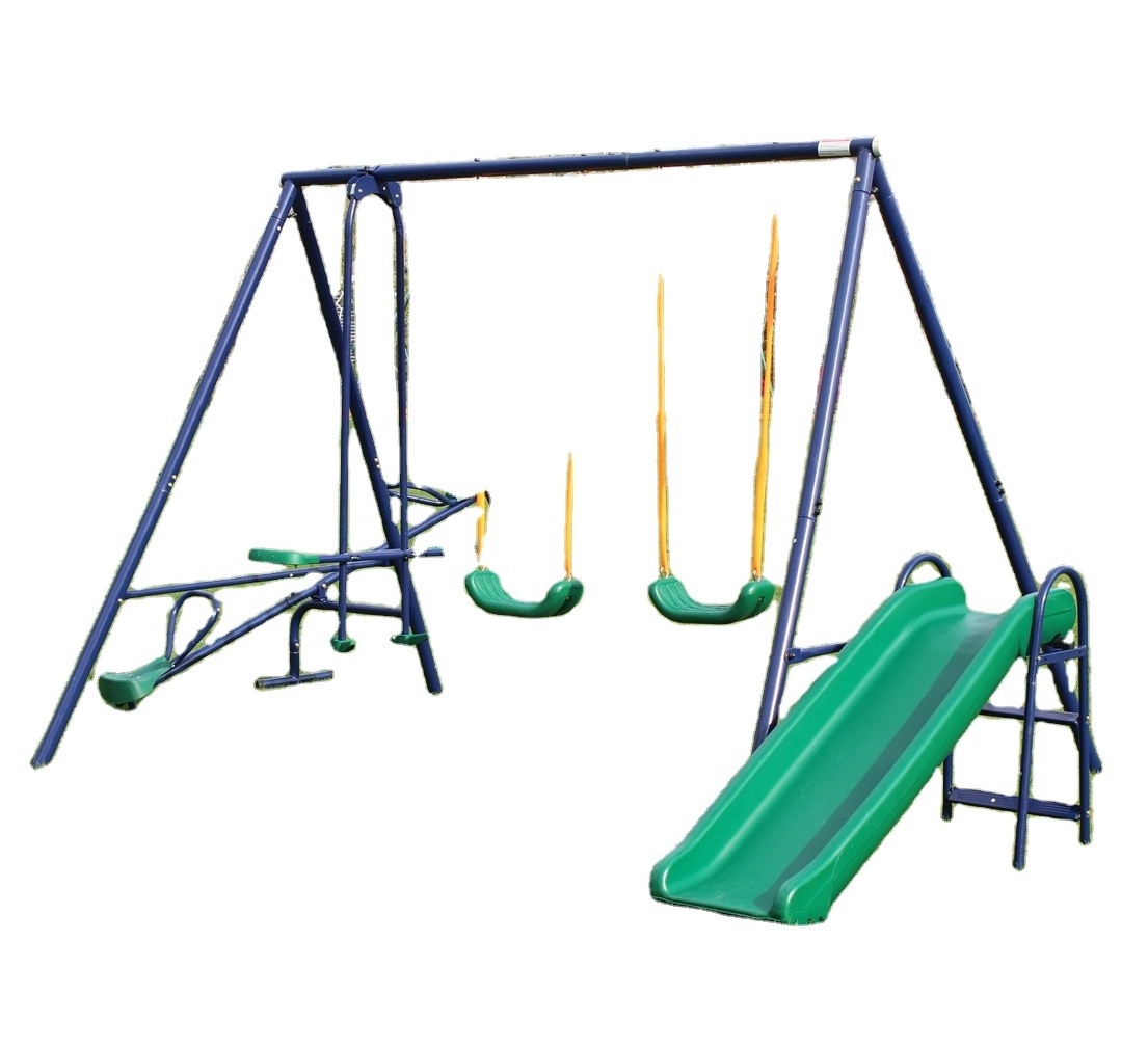 Small Toddler Adult Outdoor Children Simple Seesaw Slide Design Amusement Park Happy Playground Swing