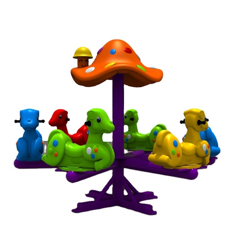 Eight seats merry go round children outdoor playground animal ride for school