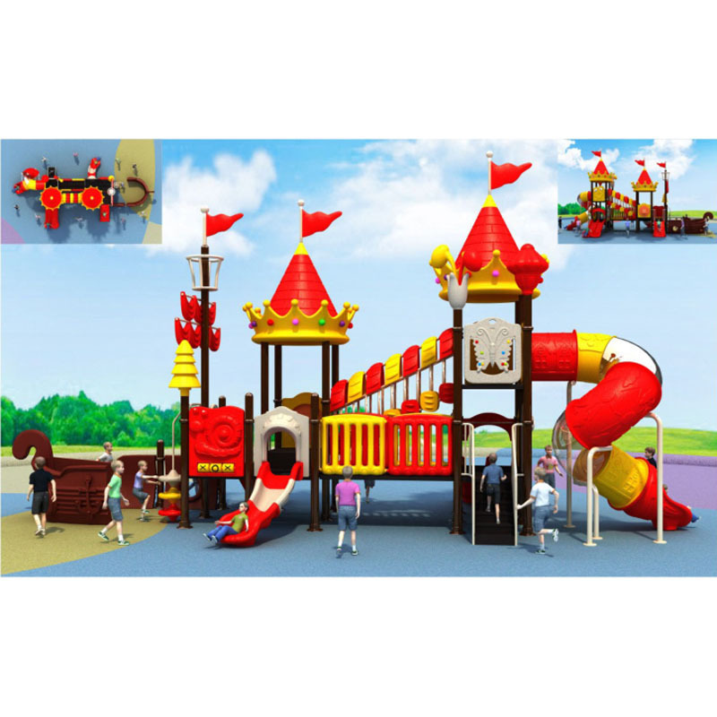 Commercial Playground Backyard Equipment Toys Children Amusement Park Waterslide Plastic Water Tube Slide Set Outdoor for Kids