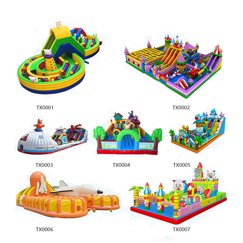 Custom Wholesale Amusement Park Equipment Inflatable Playground For Kids Indoor Outdoor Jumping Castle Playground For Kids Play