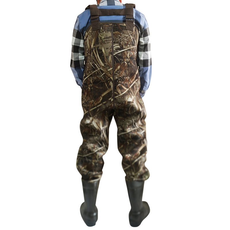 4.5mm Wear Resistance Warm Thermal Custom Made Neoprene Wader Waterproof Thickened Camo Waders Duck Hunting Waders