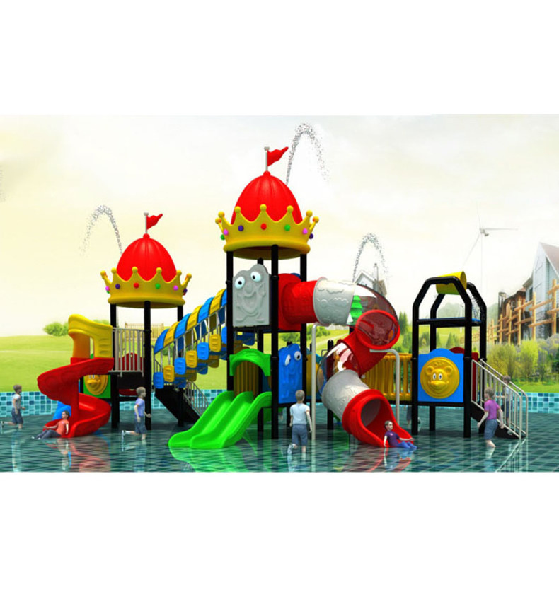 Commercial Playground Backyard Equipment Toys Children Amusement Park Waterslide Plastic Water Tube Slide Set Outdoor for Kids