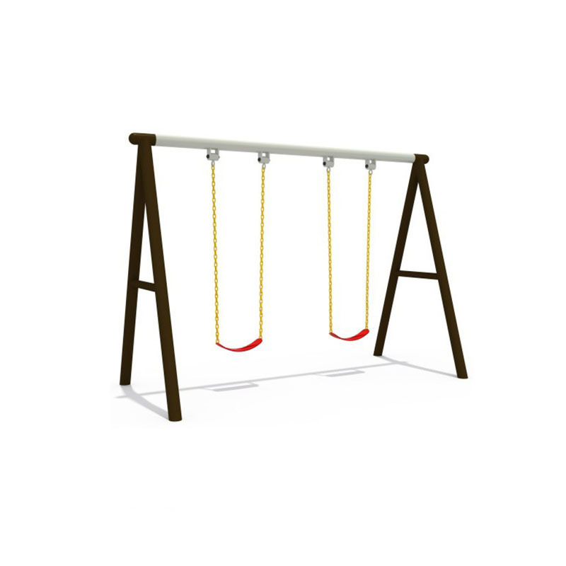 Public Park Heavy Duty Plastic Swing Accessories Frame Metal Outdoor Swing Stand Large Outdoor Slide for Kids and Adk