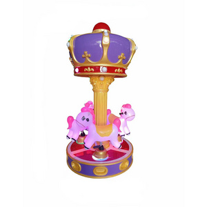 Wholesale Amusement Park Rides Facilities Product 3 Horse Carousel Toddle Kids Children Mini Carousel Rides for Sale