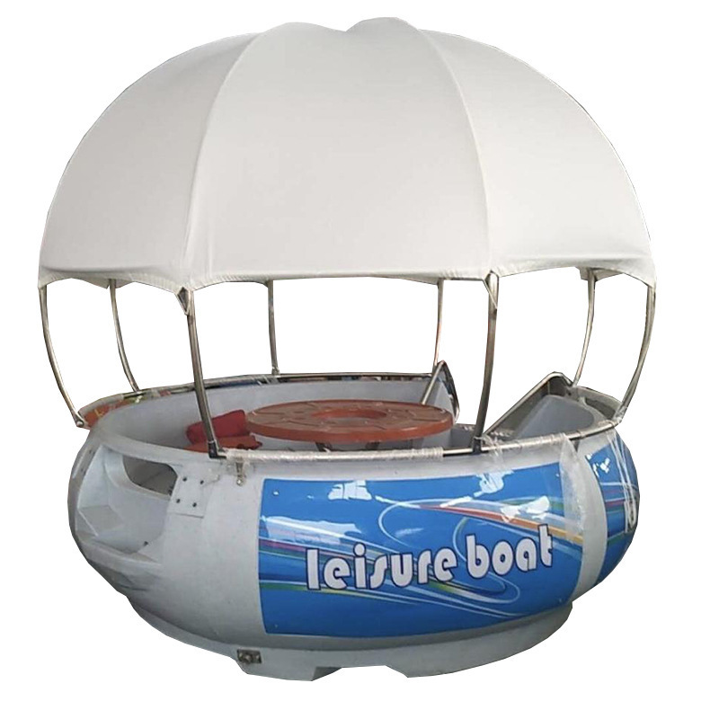 Customized Water Park Equipment Leisure BBQ Donut Boat Adult Party Entertainment Electric BBQ Donut Boat For Sale