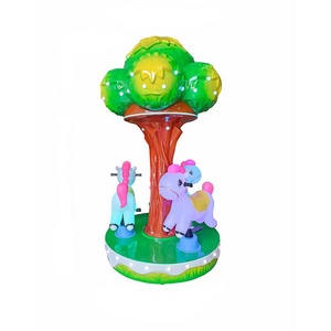 Commercial Indoor Outdoor Playground Equipment Amusement Park Musical 3 Horse Carousel Kids Mini Carousel Rides for Sale