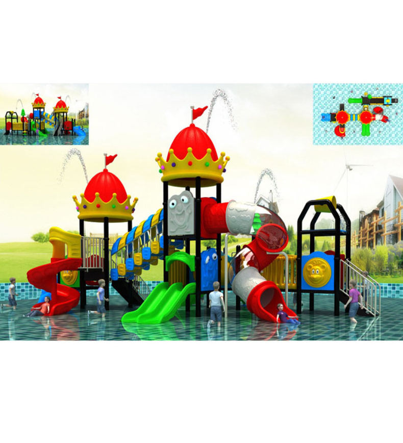 Commercial Playground Backyard Equipment Toys Children Amusement Park Waterslide Plastic Water Tube Slide Set Outdoor for Kids