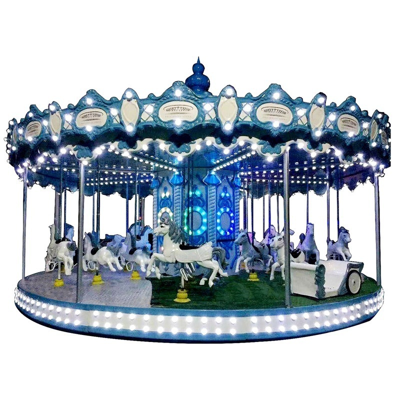 Wholesale Outdoor Playground Backyard Christmas Electric Carousel Amusement Park Christmas Carousel For Sale