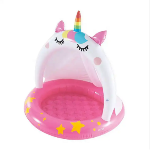 New Design Float Indoor&outdoor Kids Bath Swimming Mini Pool inflatable Unicorn Baby Pool For Sale