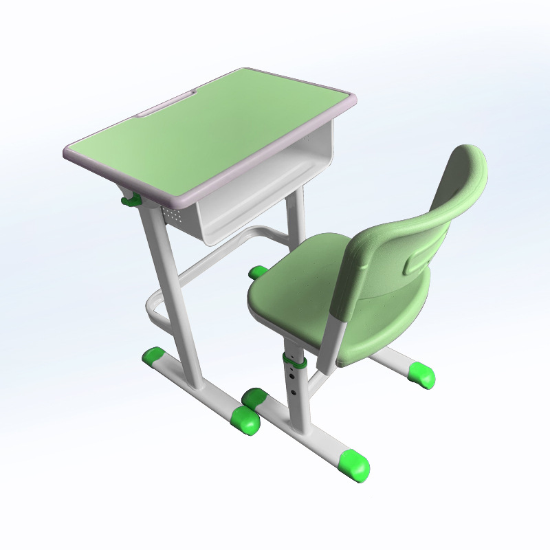 Cheap Classroom Single table and chair Student school desk and chair primary school desk set school furniture