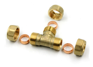 factory outlet Copper Pipe Brass Compression series refrigeration  fittings include union, elbow and Tee