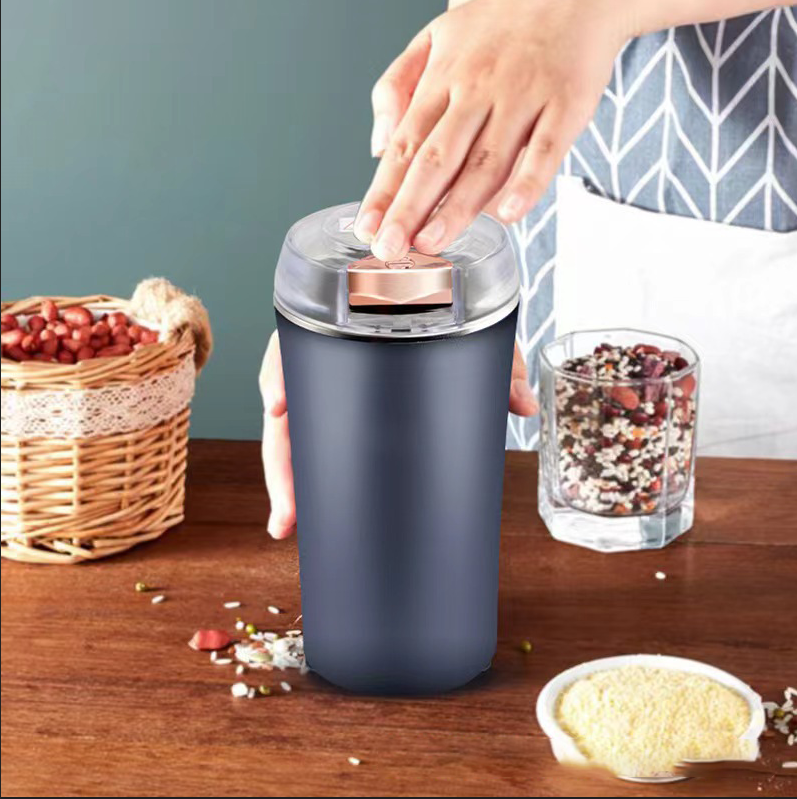 Automatic Mini Electric Coffee Grinder Household Bean Food Grinder hand electric coffee grinder 304 stainless steel