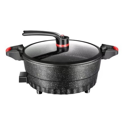 Micro pressure pot low pressure electric cooking pot electric non stick pan stir fried, steamed fried stewed electric hot pot