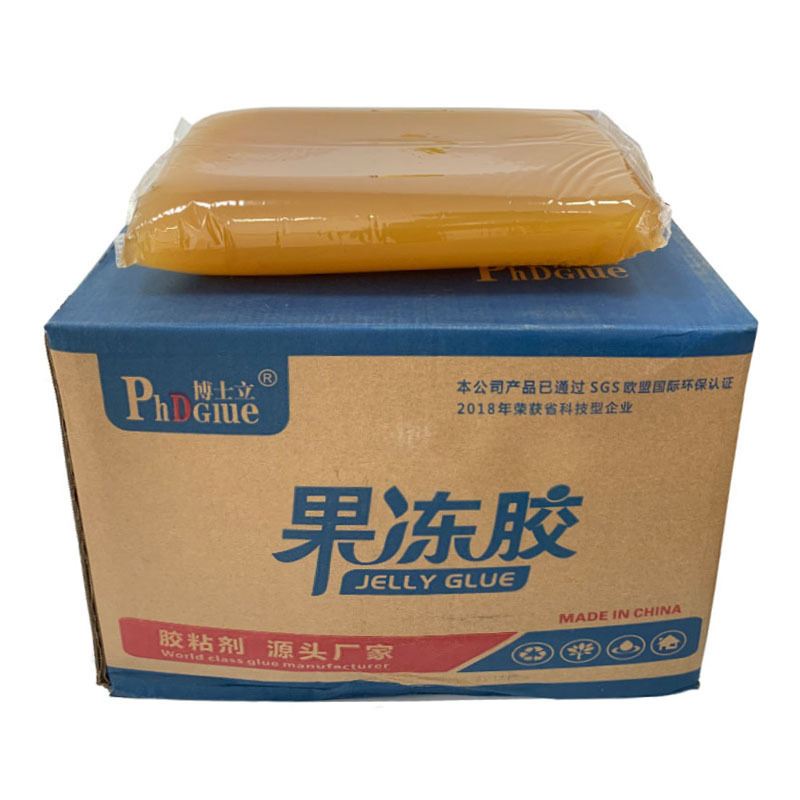 Factory Quick Drying Environmental Pasting Jelly Glue for Gift Packaging Shoe Case Maker Machine HF507