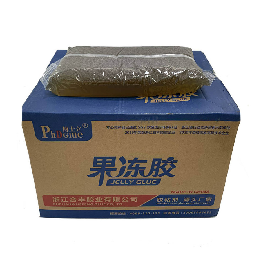 20 Years Factory Non-toxic Wine Shoe Box Jelly Shaped Protein Animal Glue for Packaging Gluing Machine HF305