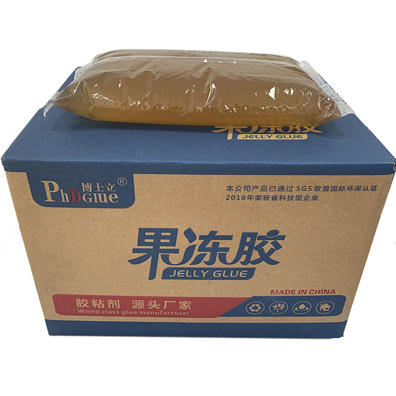 PhDGlue Factory Hot Melt Animal Glue Rigid Cardboard Box Packaging Pasting Animal Jelly Glue for Manual Semi Machine HF301