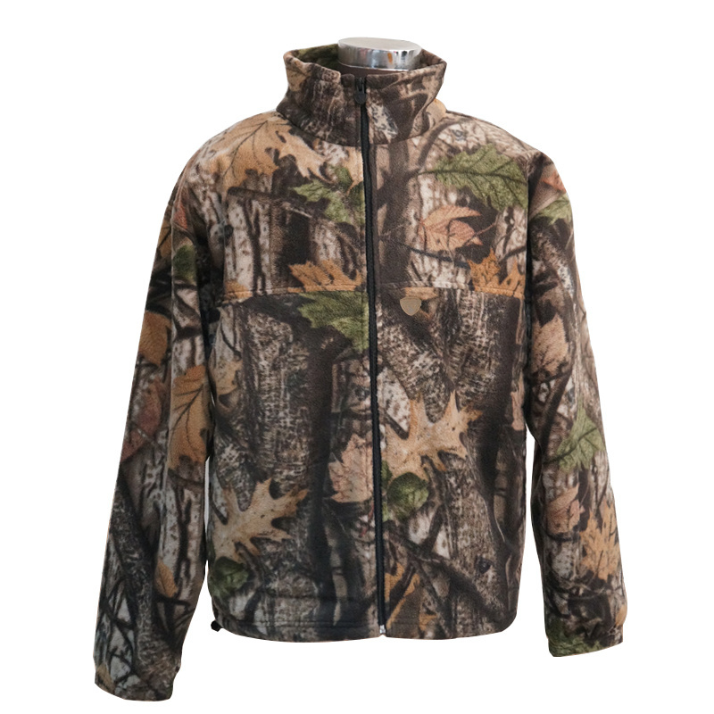 High Quality Softshell Men's Winter Hunting Camo Fleece Jacket