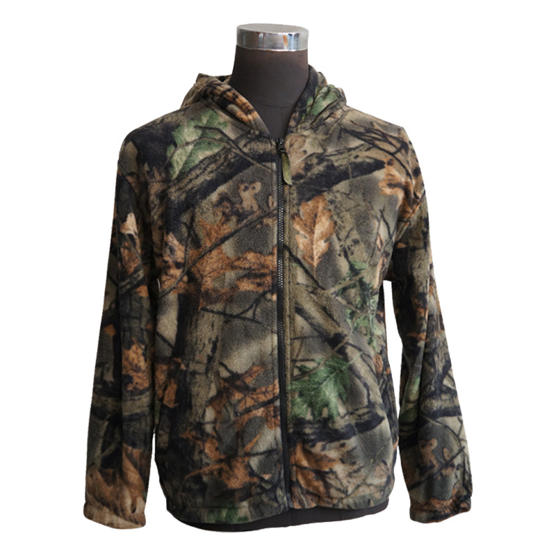 High Quality Softshell Men's Winter Hunting Camo Fleece Jacket