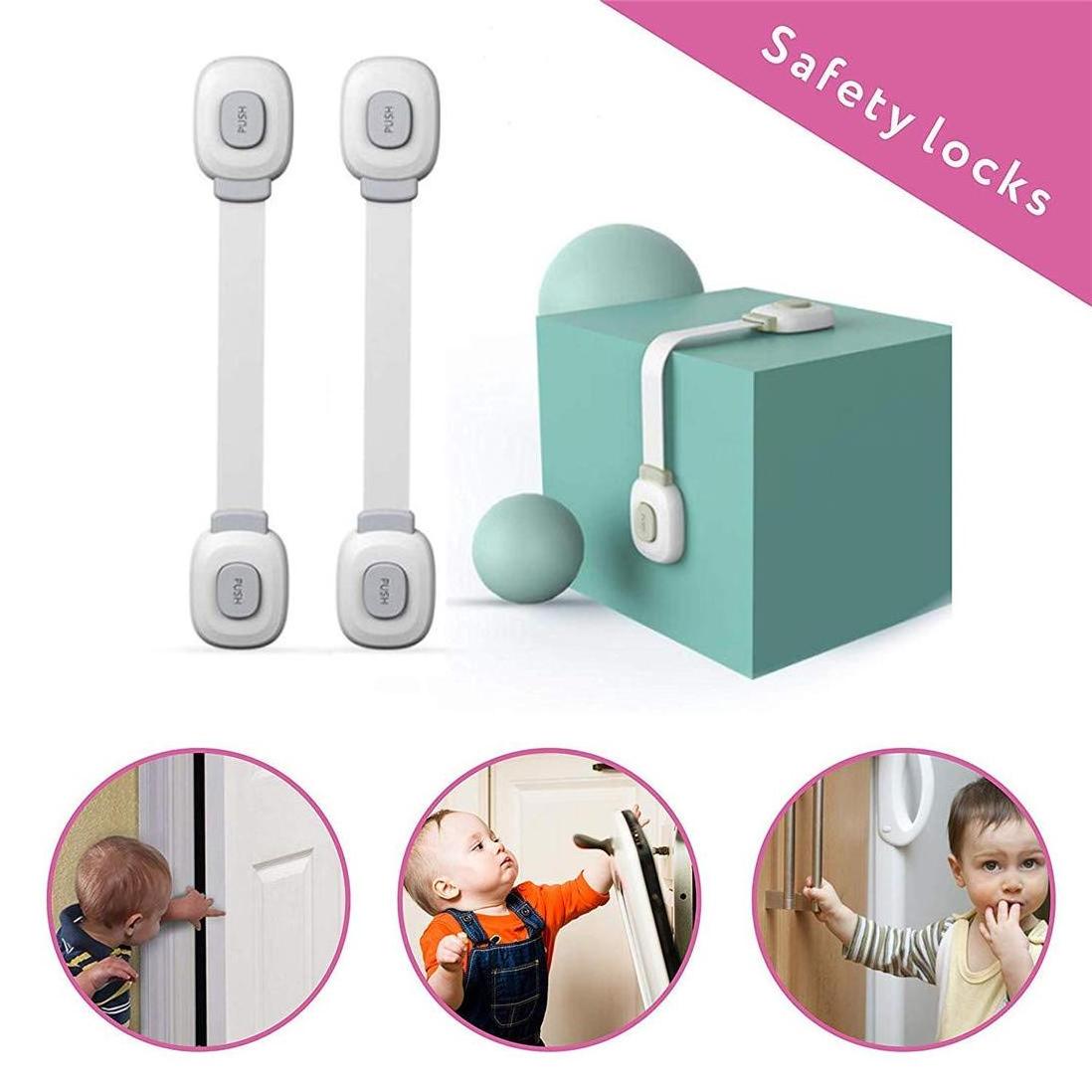 Hot Selling Cabinet Locks Child Safety Kids Cabinet Latches Lock Also for Fridge Baby Proofing Safety Locks