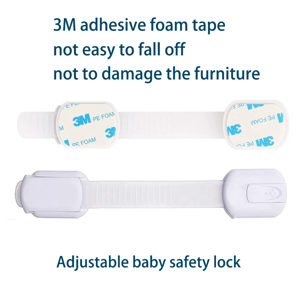 Adjustable Safety Lock Latch Toddler Kids Drawer Door Anti-pinch Hand Eco-friendly Popular Safety Baby Lock