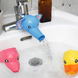 Free Shipping Safety Adorable Cartoon Crane Extender Kids Faucet adorable highlights Bathroom Accessories Faucet Extender