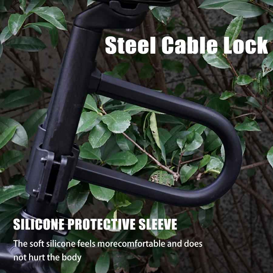 Combination Mini MTB Bike U-Lock: Portable, Anti-Theft, Electric Bicycle Steel Key Lock