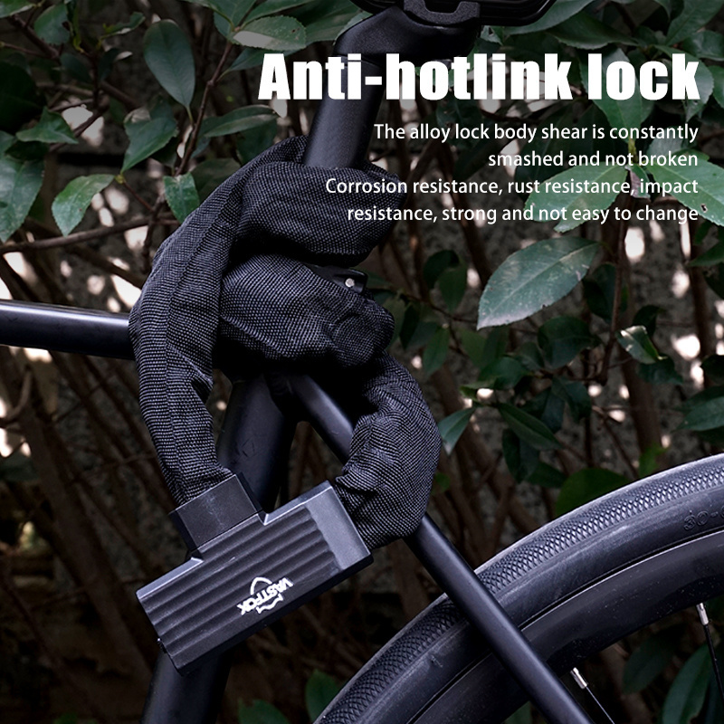 Highly Durable 116CM Zinc Alloy Bicycle Chain Lock with Reflective Anti Theft Features and Multi Function Key