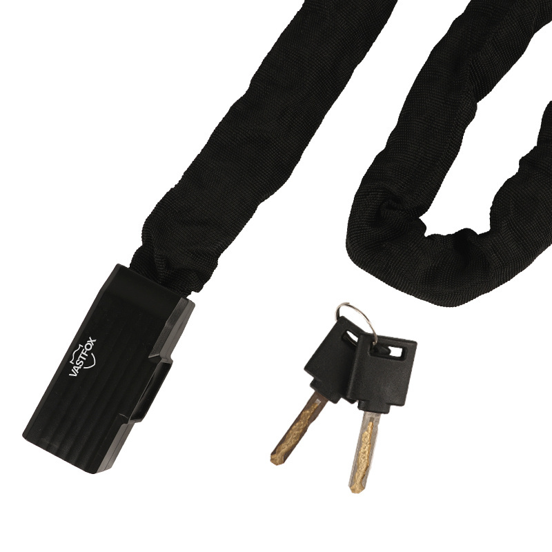 Highly Durable 116CM Zinc Alloy Bicycle Chain Lock with Reflective Anti Theft Features and Multi Function Key