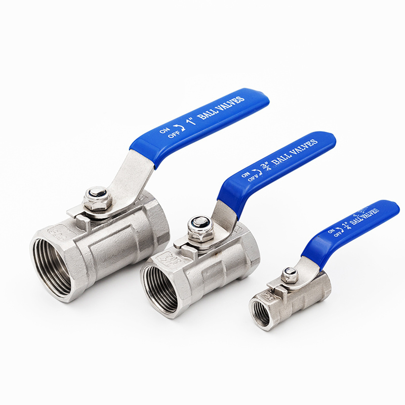 1 Piece 2 Way Female Thread Manual Water Pipe Valves Bsp Npt Theaded Stainless Steel Ball Valve