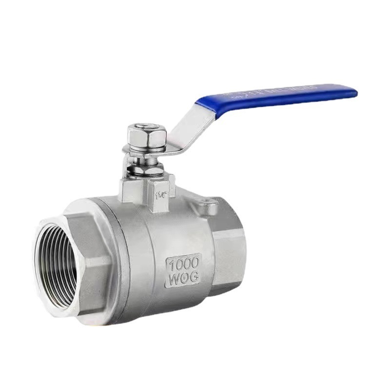 Stainless Steel 3/4inch Thickened Pressure-Resistant 2 Piece Gas Control Valve SS201 304 316 Ball Valve