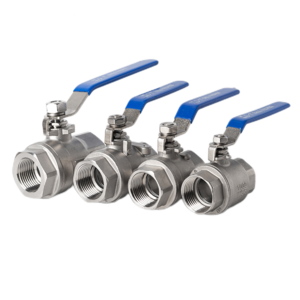 High Quality 2-Piece Water Pipe Valve Fluid Control Manual Valves Stainless Steel Female Threaded Ball Valve