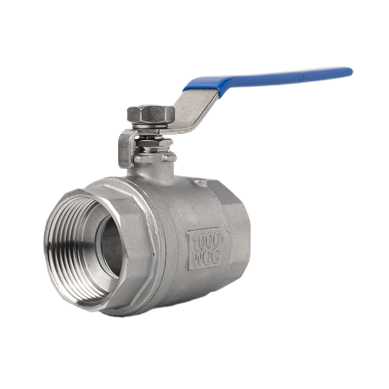 High Quality 2-Piece Water Pipe Valve Fluid Control Manual Valves Stainless Steel Female Threaded Ball Valve