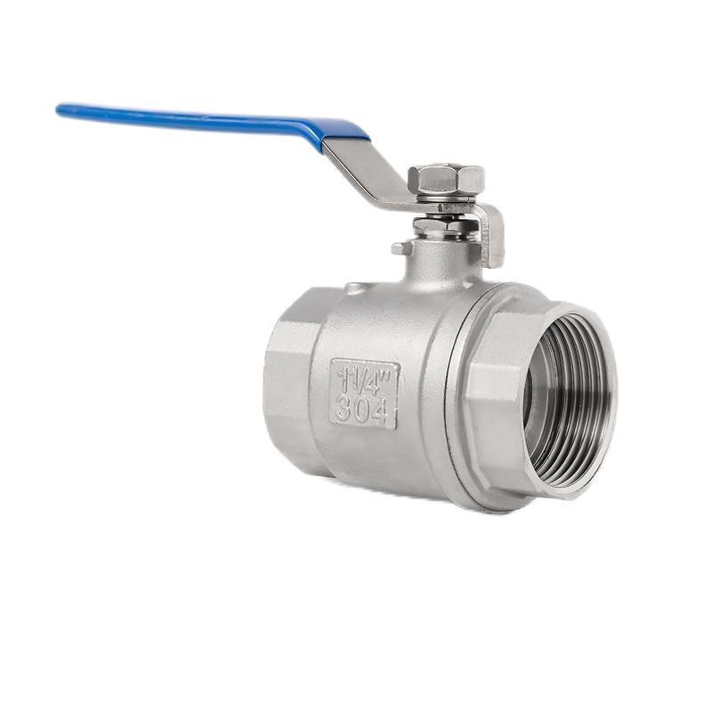 High Quality 2-Piece Water Pipe Valve Fluid Control Manual Valves Stainless Steel Female Threaded Ball Valve