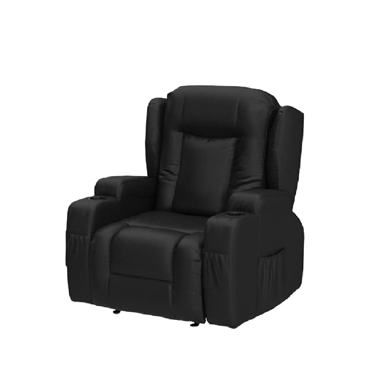 JKY Furniture Modern Living Room Massage Heated Reclining Chair  Modern Air Leather