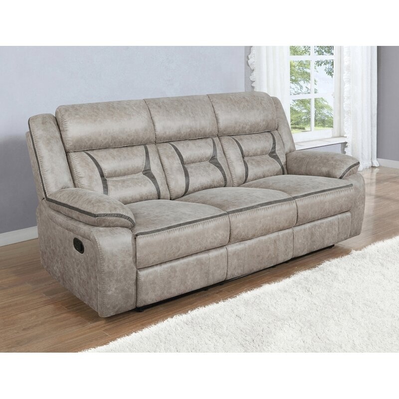 JKY 3 Seater Genuine Leather Loveseat Motion Recliner Sofa Set Reclinable With Massage Function And Cup Holder For Living Room