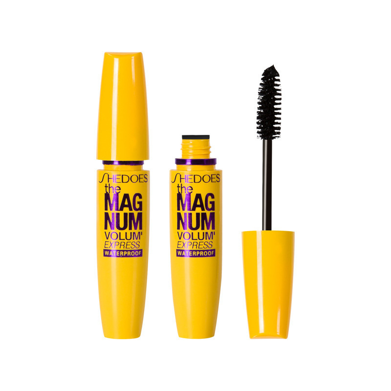 Wholesale Waterproof long-lasting and curling yellow tube mascara for Women Makeup Eyelash Extension Mascara