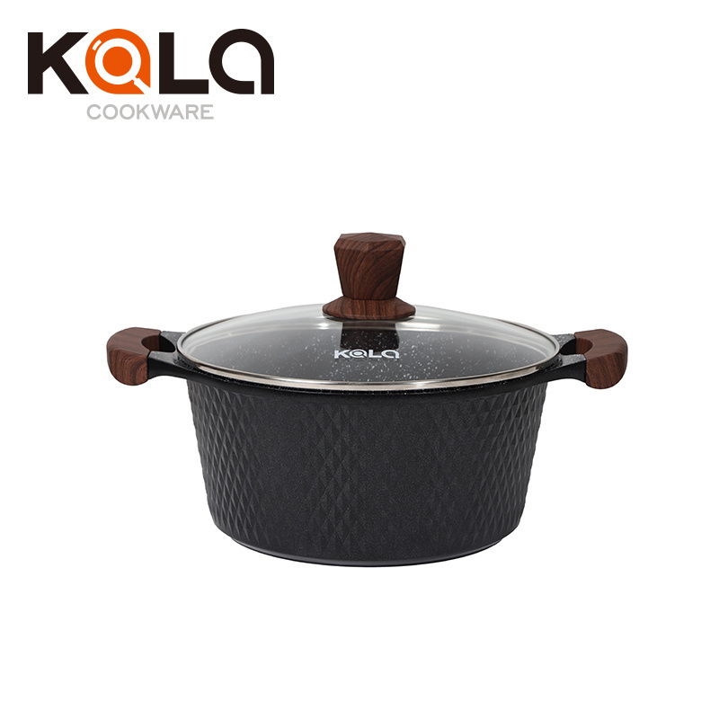 Kala kitchen aluminum cookware set cooking pots and pans set nonstick induction cookware set wholesale cookware