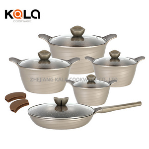 Granite Cookware Set Non-Stick Aluminum Pots and Pans Good Selling Wholesale Kitchen Cookware Set