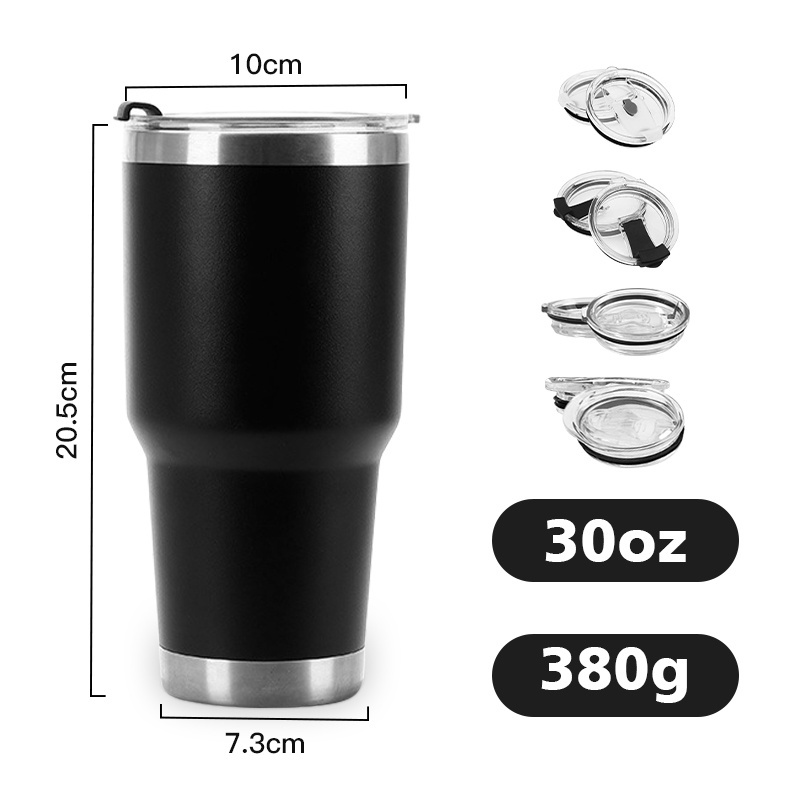 Wholesale 20oz 30oz Powder Coated Stainless Steel Double Wall Insulated Vacuum Coffee Mugs Car Tumblers Cups Travel Mugs