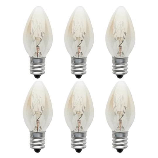 E12 Light Bulb 220V-240V 10W C7 E12 Aluminum Led Filament Bulb Salt Lamp Aroma Lamp Incandescent Tungsten Night Lamp Bulb