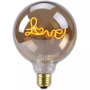 Retro Edison Light Bulb E27 220V 4W Dimmable G125 Love Lamp Light Vintage Incandescent Bulb Led Edison Bulb Decoration