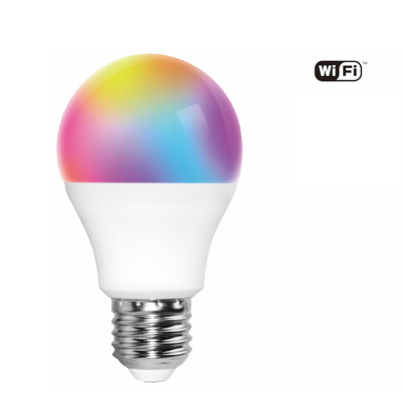 9w E27 Led  Multicolor Dimmable Wifi Smart Light Bulb Compatible With Alexa Google Home