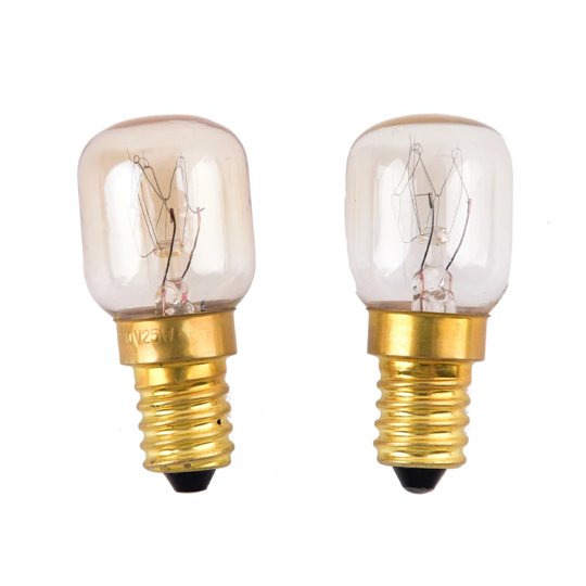 E12 Light Bulb 220V-240V 10W 15W C7 Bulb Aluminum Small Screw Mouth Salt Lamp Aroma Lamp Incandescent Tungsten Night Lamp Bulb