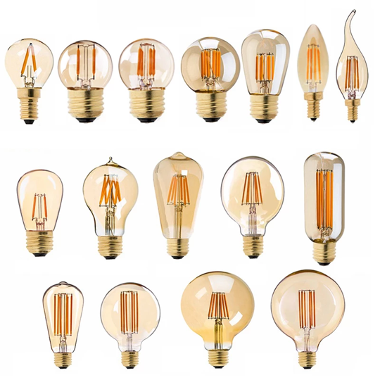 Filament Bulb Light Energy Save COB Dimmable Bulbs Super Bright Refrigerator Hanging Lamps