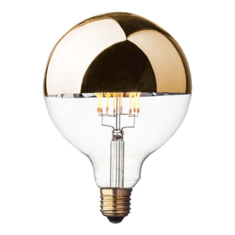 LED Filament Bulb G125 6W Gold Crown